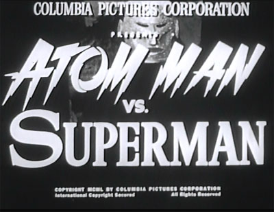 Atom Man vs. Superman--titles